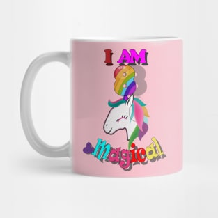 unicorn 8th birthday: I am 8 and magical Mug